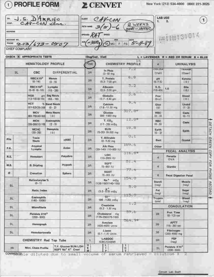 Rat Blood Test Page 12